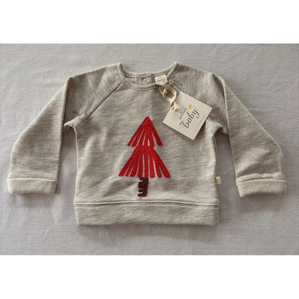 Hallmark Baby Christmas Tree Pullover Sweatshirt‎ Unisex NWT 0-3 Months Outdoor